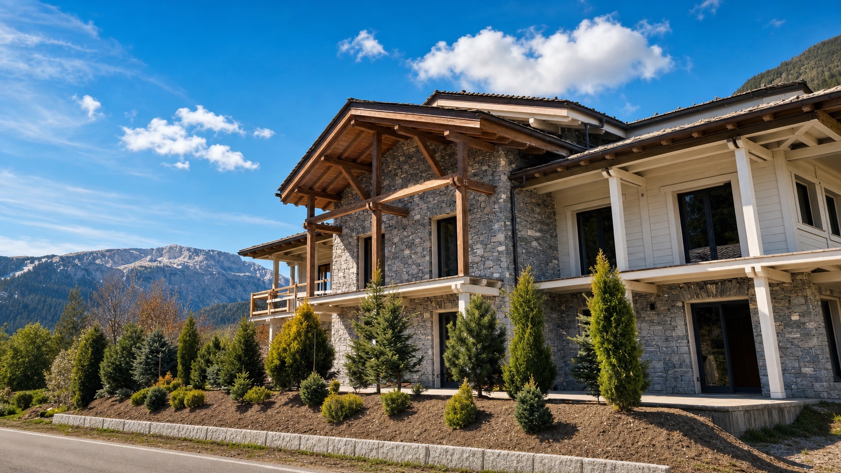 Le chalet L’Ours Blanc dans son environnement alpin